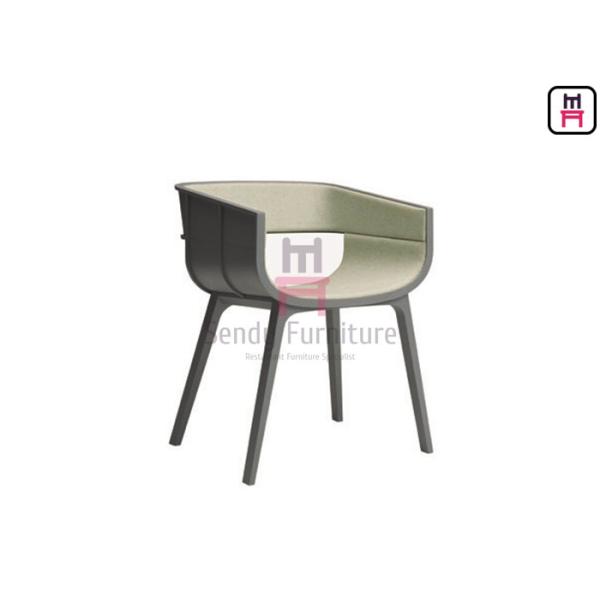 Современная обхватыванная кожа ресторана Бентвоод деревянными обитая стульями с подлокотником