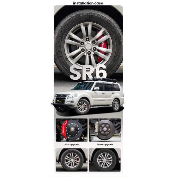 TEI Brake Caliper SR6 performance car parts 6 Piston BBK R17 R18 Car Wheel Upgrade Brake Kit for Ford Bronco