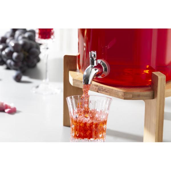 5L Lead Free Borosilicate Glass Beverage Jar Drinking Dispenser For Banquet