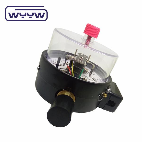 6 150mm Black Steel Electric Contact Pressure Gauge Bottom Mounting