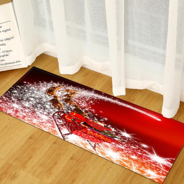 Christmas Tree Kitchen Floor Mats Fatigue Runner Machine Washable