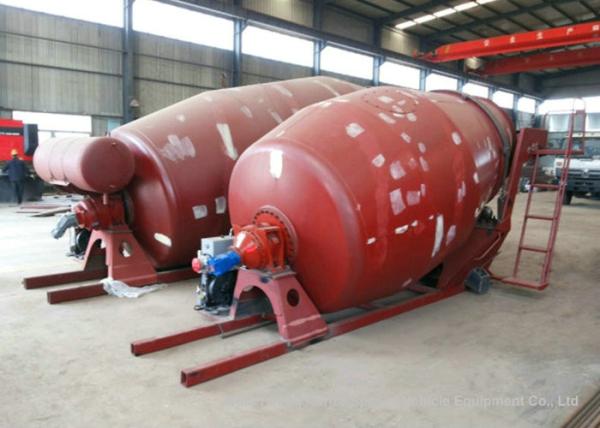 Compact Custom Truck Bodies 6 - 8m3 Concrete Mixer Truck Body With Italy Mixing Pump