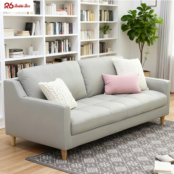 Skin Friendly Linen Fabric Sofa Modular Lounge Loveseat Living Room Furniture