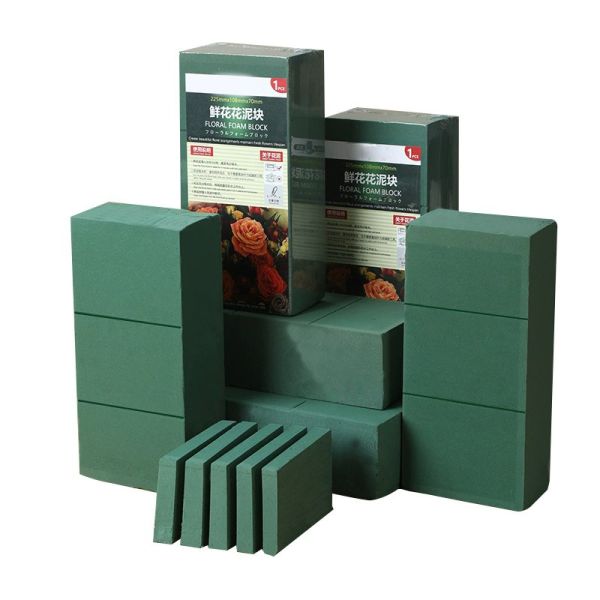 Green Wet Floral Foam Blocks 20kg/M3-30kg/M3 Flower Wet Foam Bricks High Absorption
