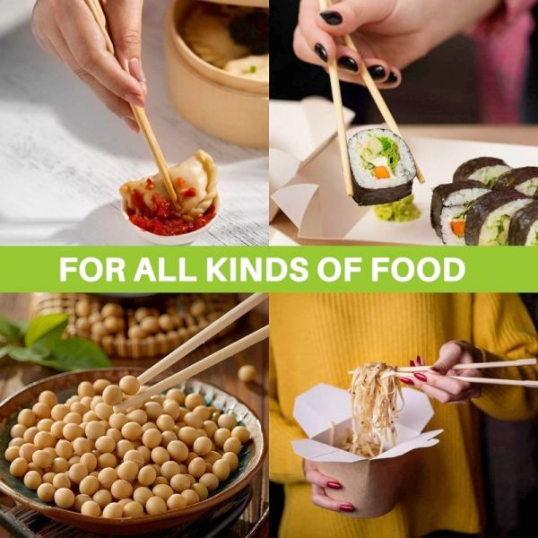 Polished Smooth Insect-resistant Round Bamboo Chopsticks Disposable Eco-friendly Food Grade