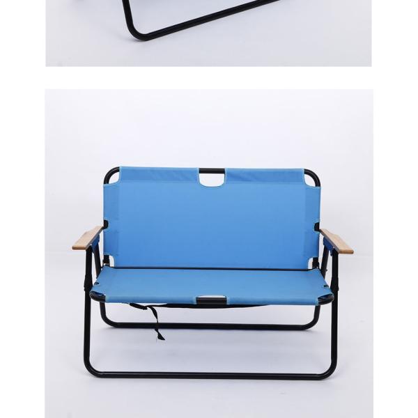 98x59cm Oxford Cloth Folding Camping Chair Double Chair Camping