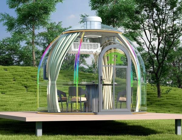 Custom Size Outdoor Tent PC Clear Bubble Dome Transparent Tent Dome Tent for Casual Cafe