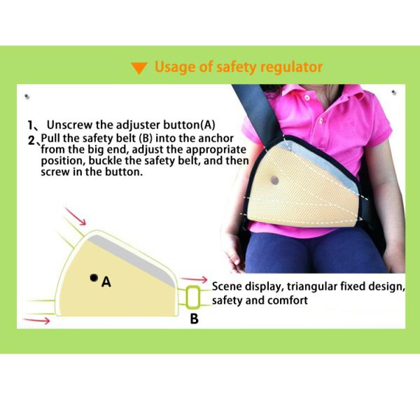 Soft And Comfortable Kids Cars Memory Foam Pillow For Car Seat Seatbelt Cover For Kids