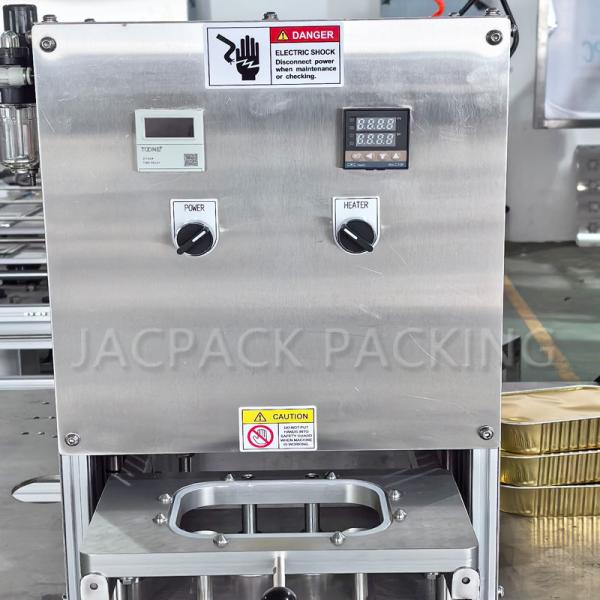 Automatic Sealer Food Aluminum Foil Tray Sealing Machine PLC