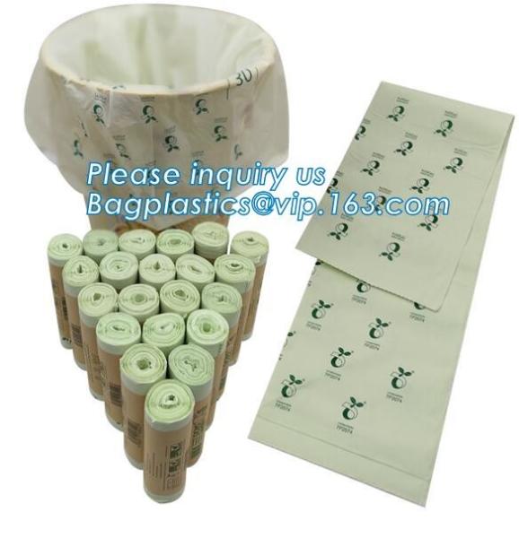 Food Storage Eco Packing Recycle Biodegradable Shopping Bag In bagease, 100% Compostable Plastic T-Shirt Shopping Bags