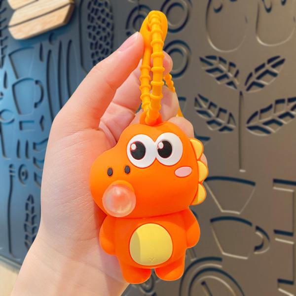 Soft Silicone Cartoon Keychain Perfect Accessory for Women's Wristlets