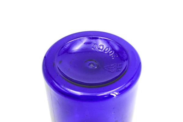6.76oz/200ml Blue PET Plastic Universal Packaging Bottle, Health Medicine Pill And Capsule Bottle With Screw Cap
