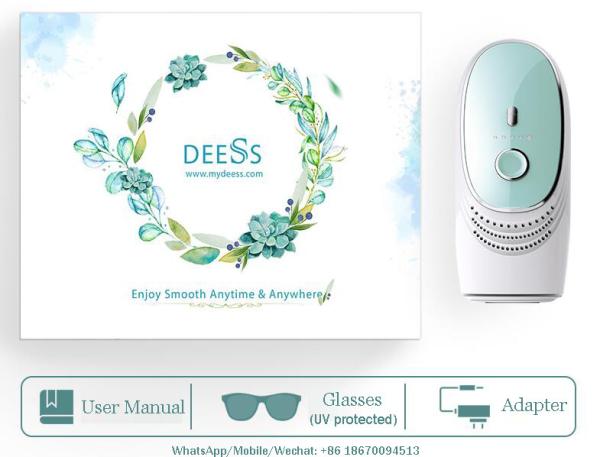 350000 Flashes Portable Laser Hair Removal Device , Dark Skin Deess Home Beauty Device