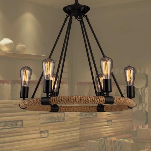 Loft Rattan pendant light For Kitchen Bedroom Dining room Lighting Fixtures (WH-VP-12)