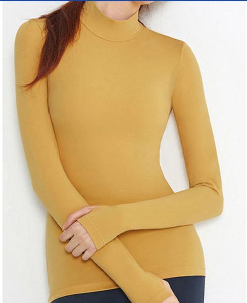 Hiking Cycling Long Sleeve Yoga Top Pullover With Build In Bra 220gsm