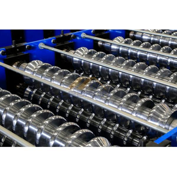 Модельный голубой крен рифленого листа цвета 825 формируя машину 5.5KW полноавтоматическую