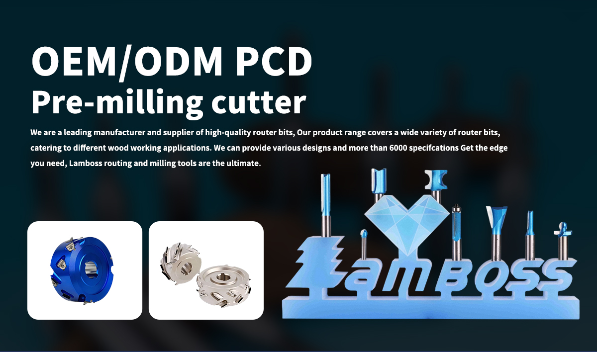 Custom Solid Router Bits for Pre Milling PCD Woodworking Tools Accessories for Pre Milling Cutter
