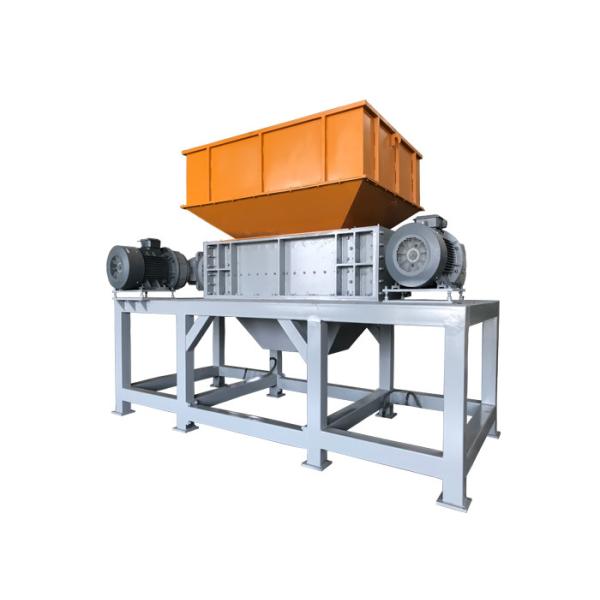 6t/h Industrial Waste Shredder , Plastic Shredding Two Shaft Crushing Shredder