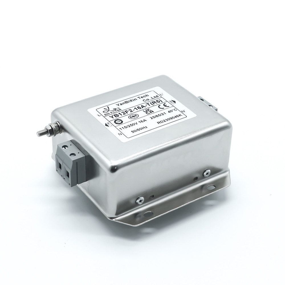 YB12F2 15amp 220V однофазный фильтр Din Rail RFI Filter для оборудования автоматизации