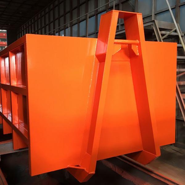 Conteneur à ferraille robuste de 15 m³ - Benne industrielle durable pour crochet de levage - Fabricant