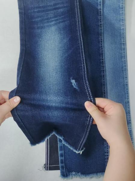 TWILL style Super stretch polyester rayon 56%cotton Denim Fabric JSD3389-2  for Casual Clothes jeans pants bags