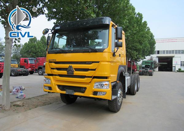 10 Wheels New Heavy Duty Dump Truck 371HP LHD 10 - 25 CBM For Mining Industry yellow color
