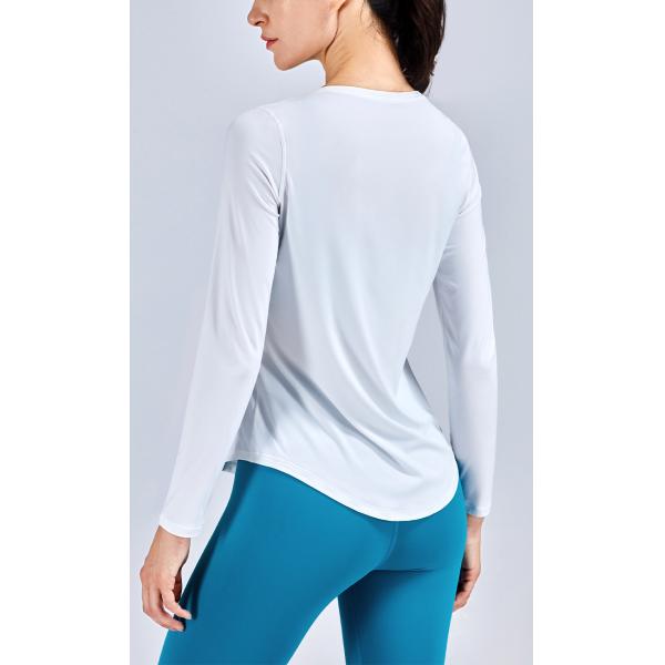 Round Collar Summer Horse Riding Tops For Female Equestrian Long Sleeve T Shirt