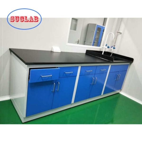 Muebles de madera de acero Gray Or Blue Colour del laboratorio de biología del marco de C