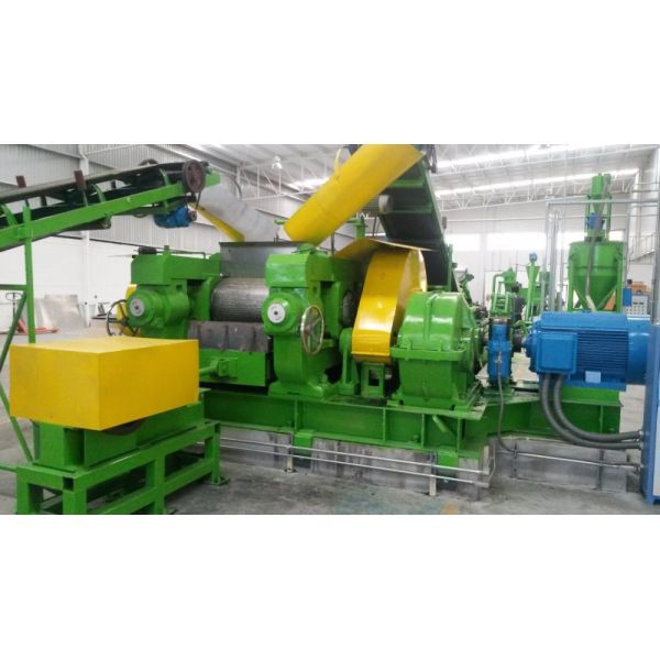 High Optical Sorting Systems Waste Tire Recycling Machine Line with PLC Control and Customizable Conveyor