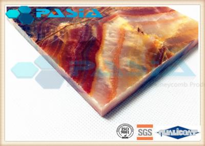 UAE Onyx Veneer Aluminum Honeycomb Stone Panels For Countertop Moistureproof
