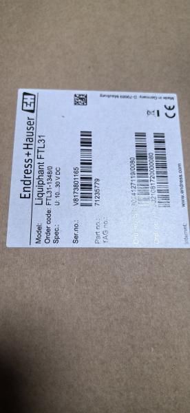 Endress Hauser FTL31 Liquiphant Détecteur de niveau pour liquides 253VAC