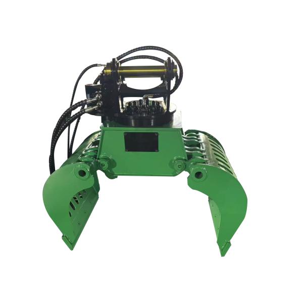 360 Rotating  Excavator Hydraulic Shear Stone Steel Grapple