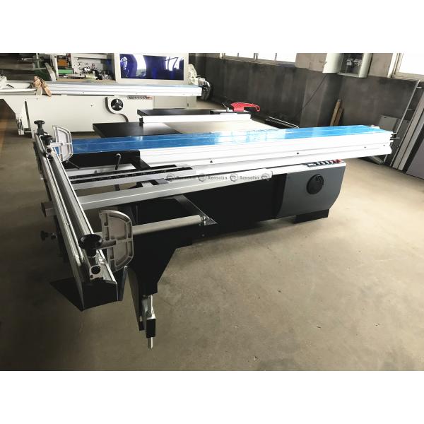 Sierra de panel de precisión de 850 kg, sierra de cinta deslizante para madera, 8000 r/min, velocidad de la hoja de sierra de incisión