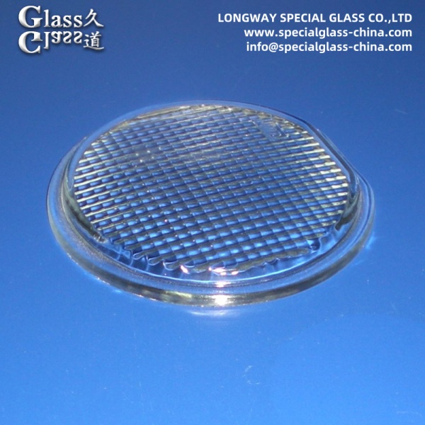 Transparent Pressed Glass Cover Lens For Led Light Lamp Lens Anti Scratch