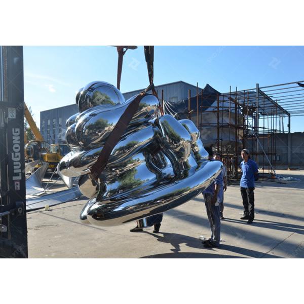 3M высокое зеркало полированной нержавеющей стали падающий камень художественное произведение