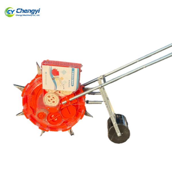 Heavy Duty Manual Seeder Push Planter for Rough Terrain with No-Till Capability