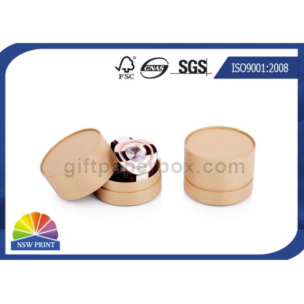 Лоски коробки круглого картона ювелирных изделий вахты упаковывая UV выбивая