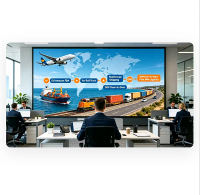 EU Amazon FBA Air Rail Truck Ocean Multimodal Shipping DDP Door to Door First Mile Logistics