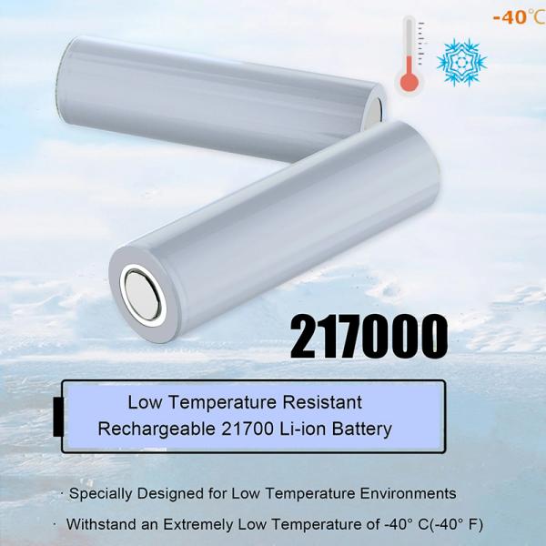 Basse température 3.7v Inr21700 4000mah Taux de décharge élevé 40a Longue durée de vie 1000 cycles Li-ion 21700 Cellule de batterie