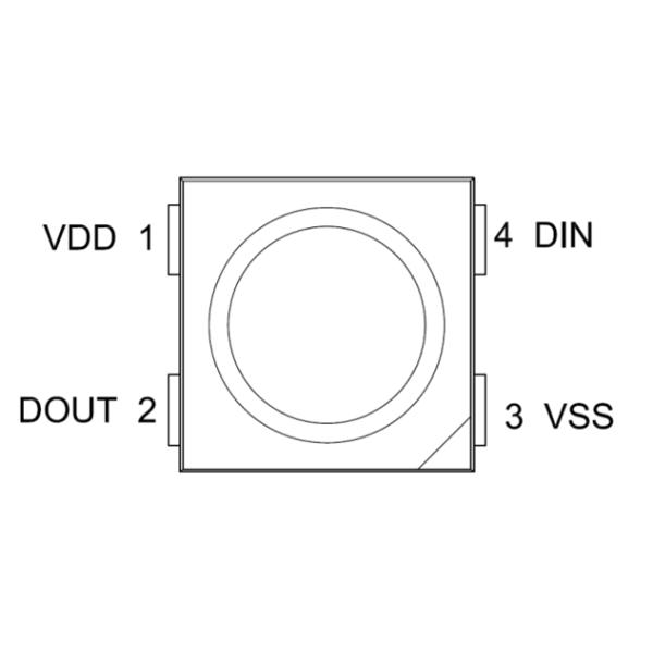 Прокладка DC5V 14.4w 5050SMD 4pin PWM SK6812 RGBW