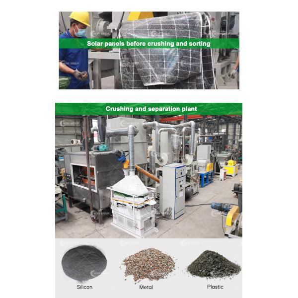 Cost Efficiency Solar Panel Cell Sheet Recycling Plant for Used Photovoltaic Panels (Эффективность солнечных панелей) Завод по переработке фотоэлектрических панелей