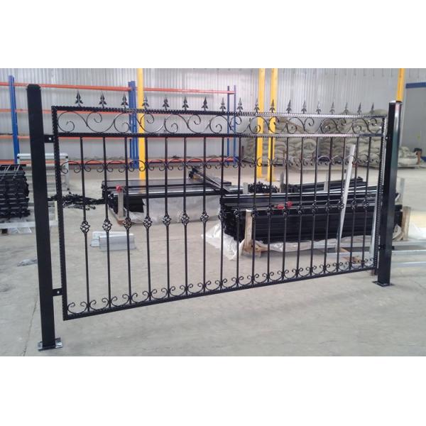 Decorative welded steel picket fence,beautiful-garden fence Steel Tubular Fence ,Garrison Fence for sale