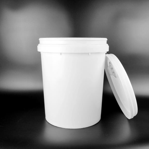 Покрасьте ведро круглого пластикового ведра 5 галлонов белое пластиковое для покрытия