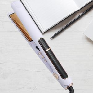 230C MCH Heating Ceramic Plate Hair Straightener Lightweight Purple Hair Iron