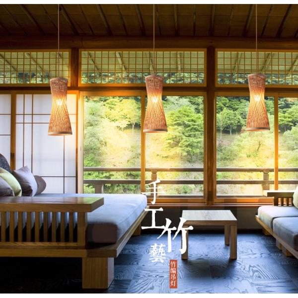 Modern jute pendant lights For Living room Bedroom Restaurant Lighting Fixtures (WH-WP-16)