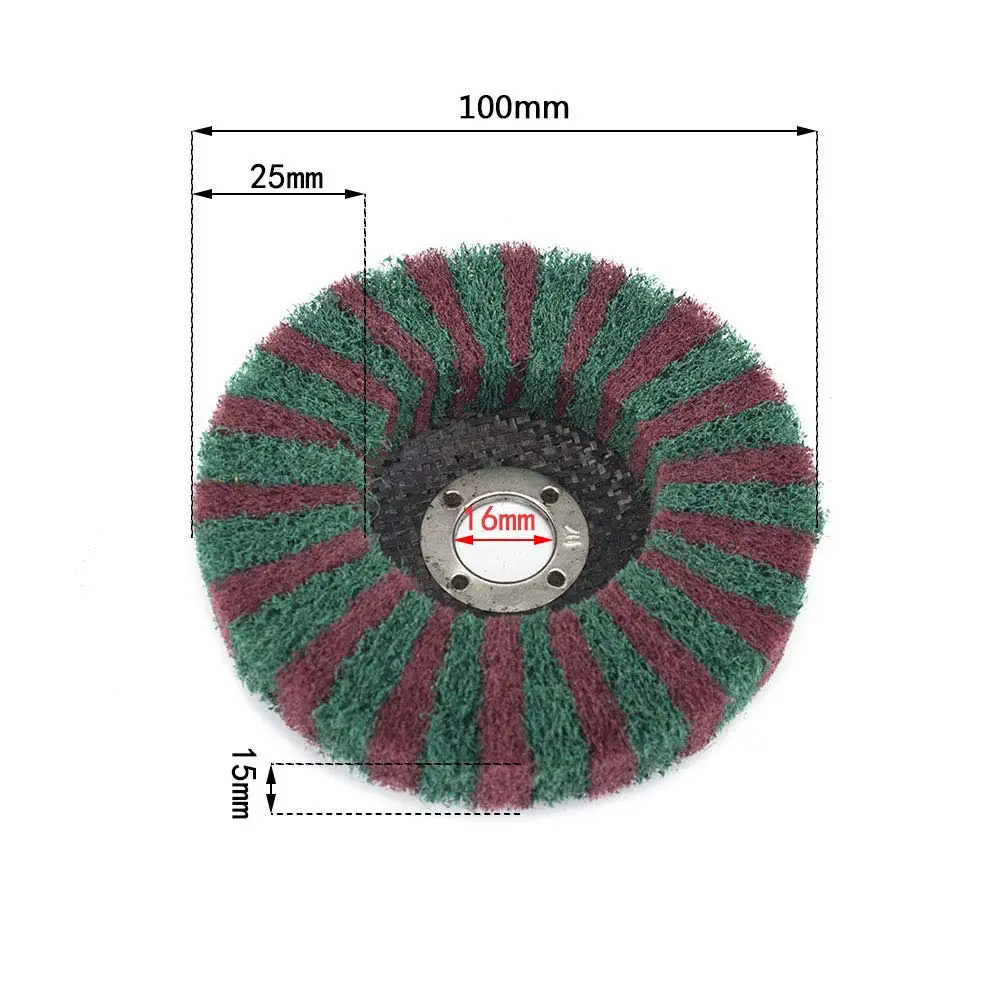 Nylon Non Woven Flap Disc Sourcing Pad 100mm 115mm 125mm 150mm