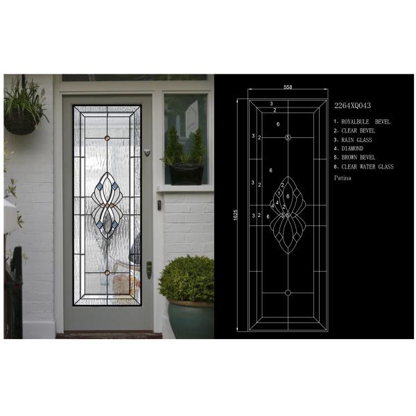 Отполированный чугунный стеклянный тип толщина 30Мм дверей двойного входа твердый стекла мозаики утюга