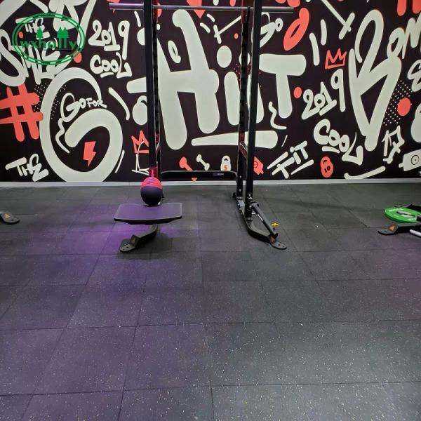 Anti Slip Waterproof High Density 20mm Rubber Gym Flooring