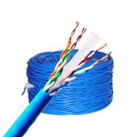 Eficiência Azul 1000ft Cat7 Cable Roll Cat5e Lan Cable Roll com eixo