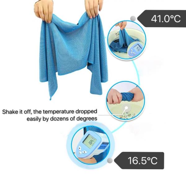 полотенца момента времени 70x140 Microfibre охлаждая ссыпают крутое полотенце льда касания с сумкой PVC